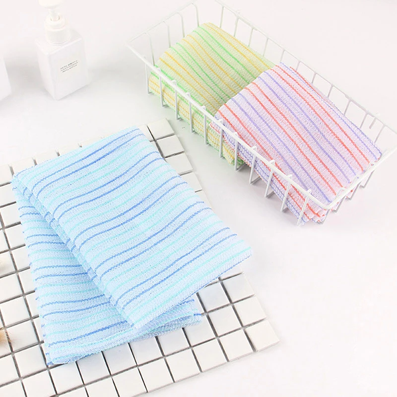 Rubbing Washcloth Bath Brush For Back Towels Exfoliating Scrub Shower Sponge For Body Bathroom Accessories Nylon Towel