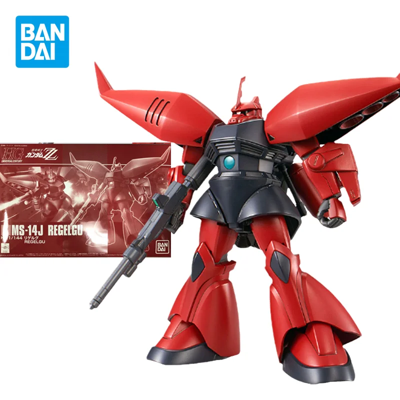 

Bandai Original Gundam Model Kit Anime Figure PB Limited HGUC 1/144 MS-14J ReGelgu Action Figures Toys Gifts for Children