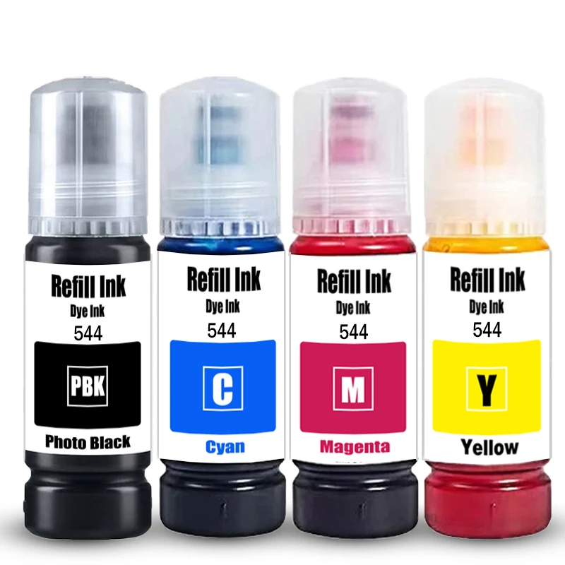 544 Nachfülltinte Premium-Qualität Farbstofftinte für Epson EcoTank L1210 L3110 L3150 L3210 L3250 L3251 L3260 L5290 Drucker – Detail 4