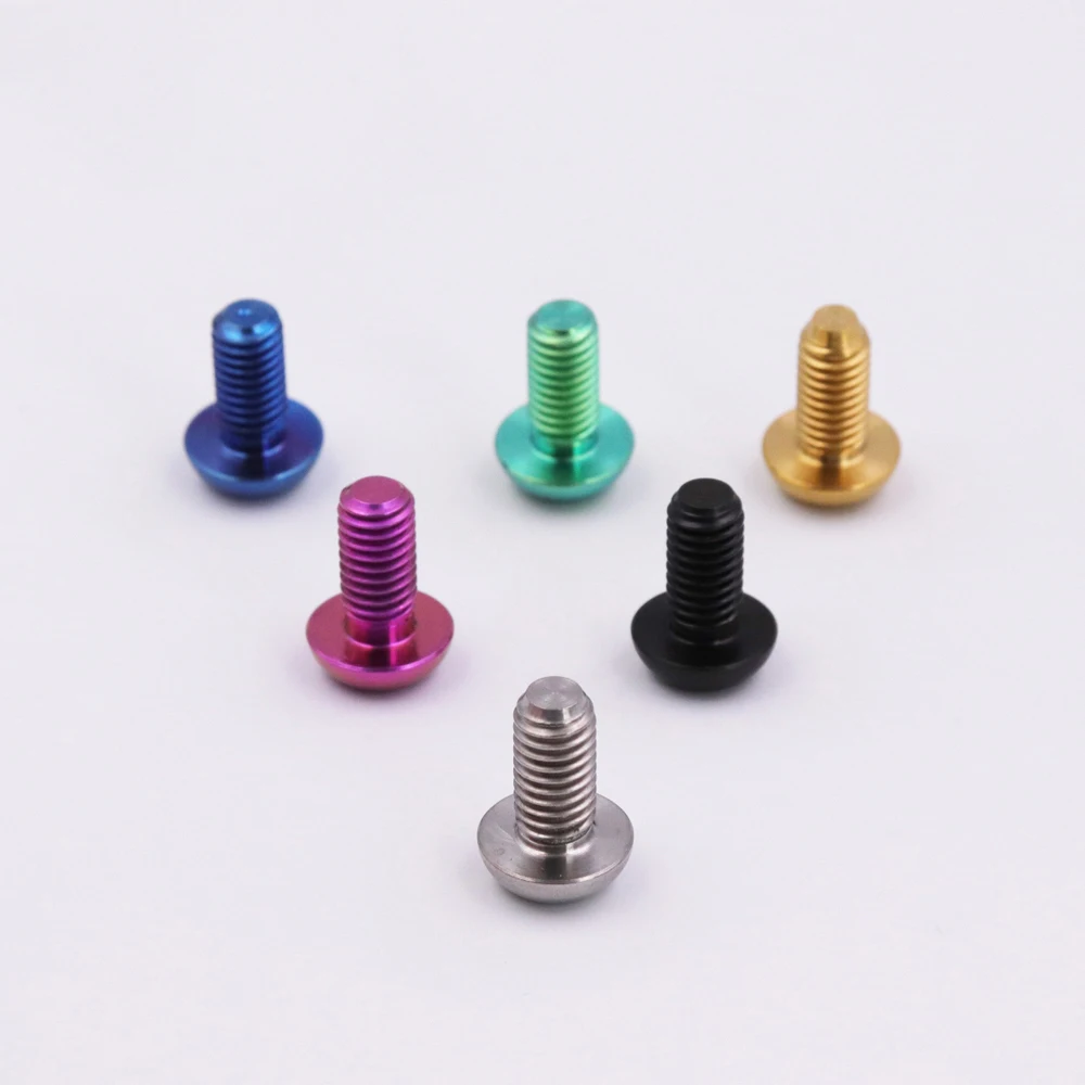 M5x12mm Ti Titanium Alloy for Bicycle Bottle Cage Holder Screws MTB Mountain Road Bike Cycling Bike Water Cage Rack Screws