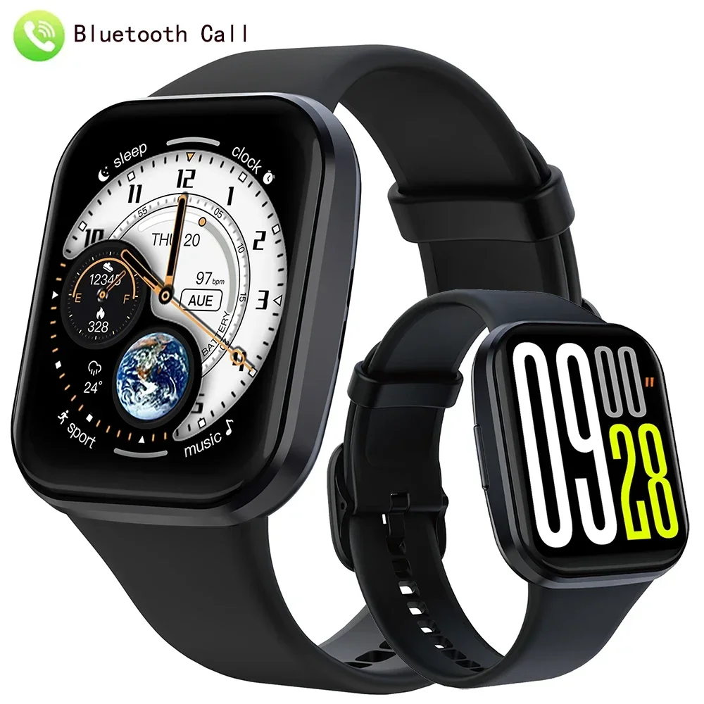 Relógios Inteligentes de Luxo com Monitor de Atividades, Chamada BT, Pulseira Inteligente, Monitor de Batimentos Cardíacos, Relógios Esportivos para H