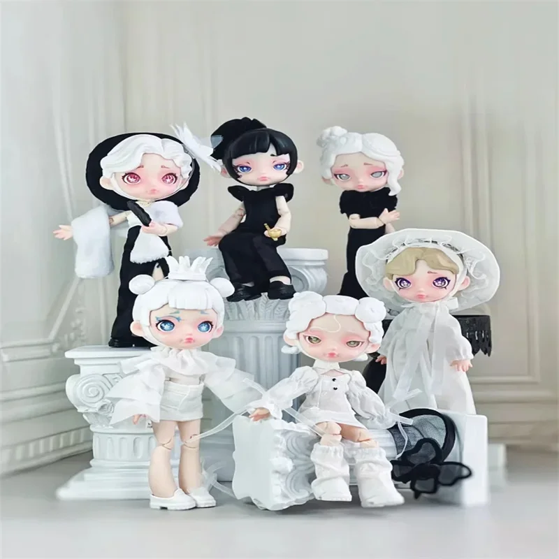 Laura Black And White Spectrum Series Bjd Movable Joint Dolls Cute Anime Action Figures Desktop Ornaments Girls Surprise Gift