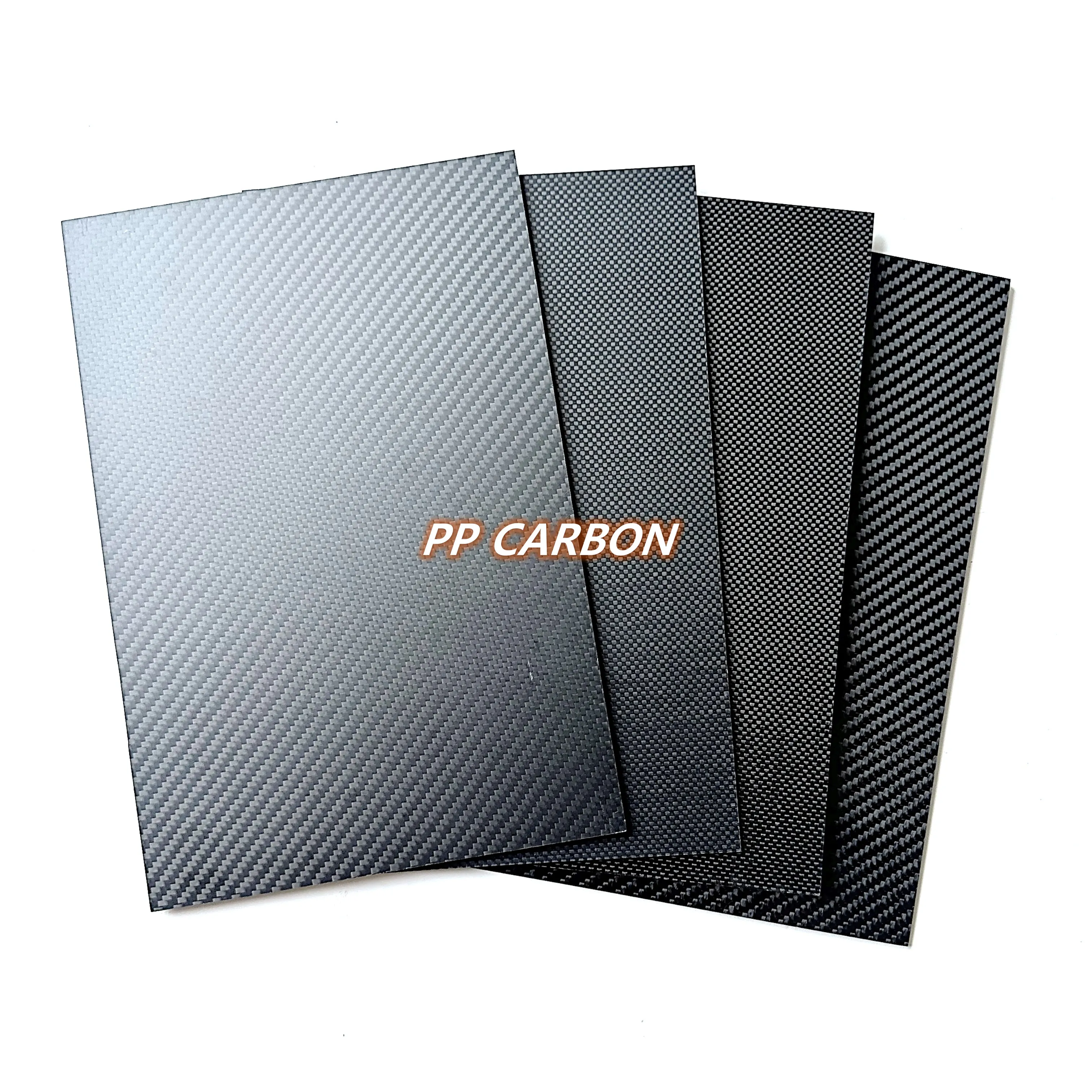 300x300mm Full 3K Carbon Fiber Plate Sheet High Strength Carbon Board Panel Thickness 0.5mm 1.0mm 1.5mm 2mm 2.5mm 3mm 4mm 5mm