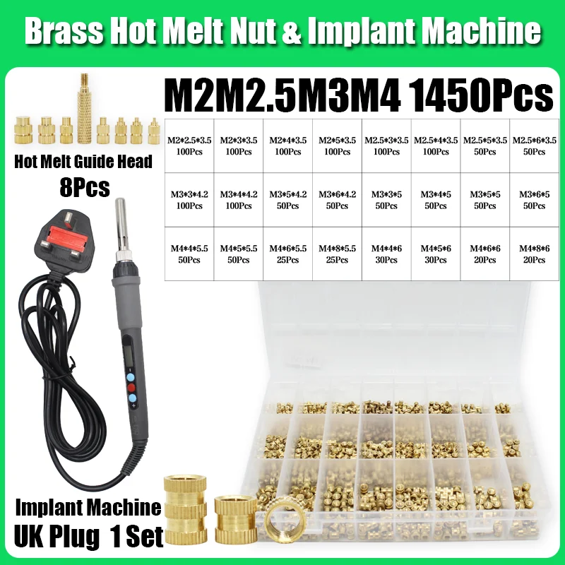 Einsätze TS100 Lötkolbenspitze Messing Heat Set Einsatzmutter Gewinde Hot Melt Guide Head 3D-Druck Einbettung Kupfermutter Einsetzen – Detail 20