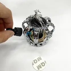 Crown Car Air Freshener Solar Powered Crown Car Fragrance Diffuser with Natural Scent Oil Automobile Aroma Diffusers Decorative