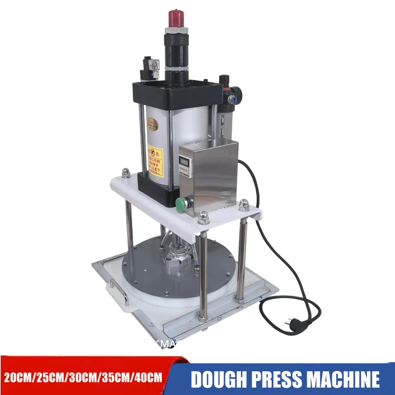 Pneumatic Pancake Making Machine Commercial Desktop 25cm 30cm 35cm 40cm Pizza Embryo Tortilla Pressing Machine