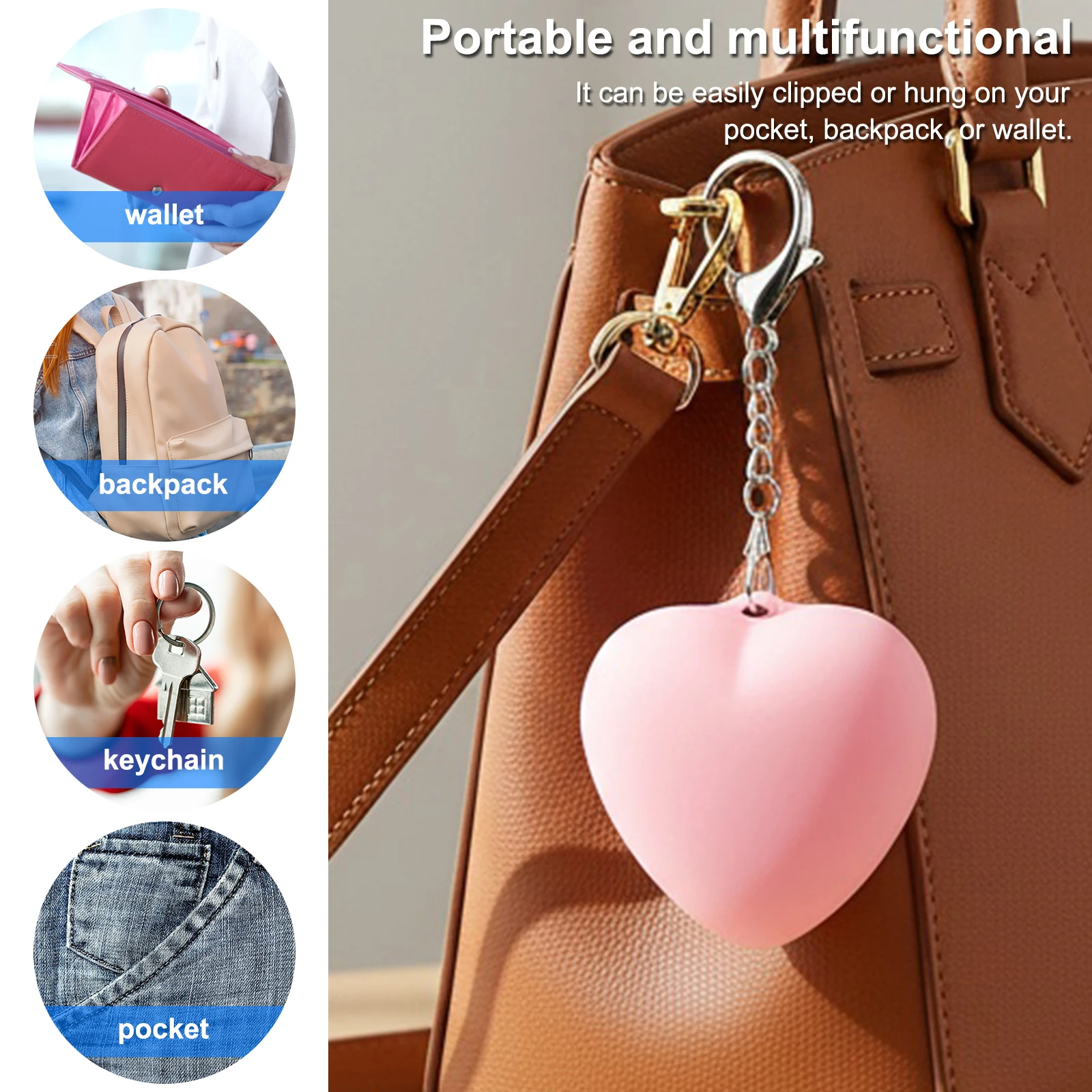 2/4pcs Handbag Light Rechargeable Hanging Night Light Accessories for Women Girls Backpack Handbags