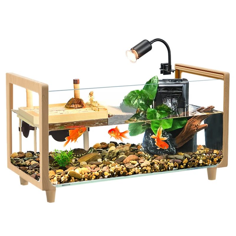 Big Turtle Aquariums Fish Tank Landscaping Home Circulate Living Room Aquariums Fish Tank Decoration Acuario Pet Products