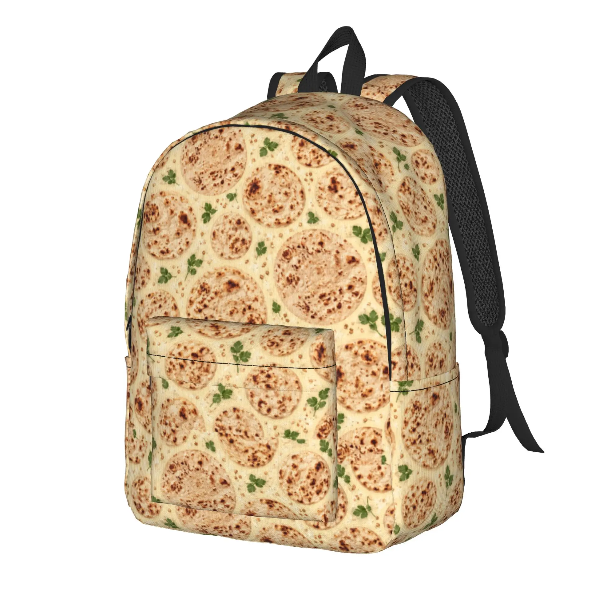 Spicy Pizza Pattern Backpack  Cycling Backpacks Girl Designer Print School Bags Cool Rucksack