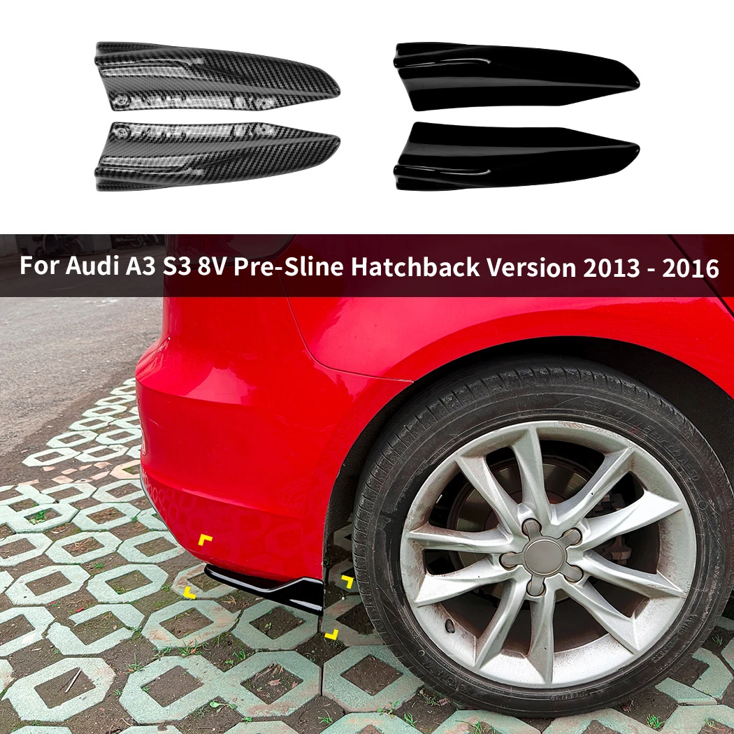 

For Audi A3 S3 8V Pre-Sline Hatchback Version 2013 - 2016 Rear bumper car sticker spoiler modification Exterior accessories