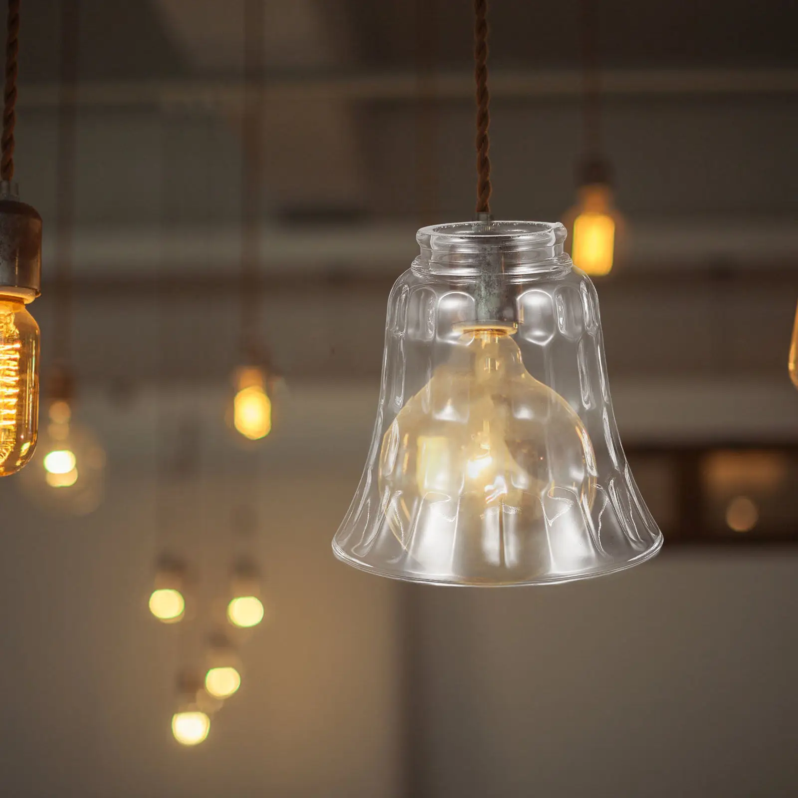 Glass Lamp Shade for Pendant Light Fixture Modern Simple Design Smooth Surface Soft Comfortable Lighting Living Room Bedroom