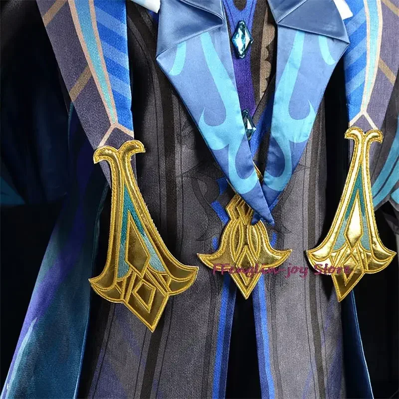 EE01 Neuvillette Cosplay Costume Game Genshin Fontaine Neuvillette Anime Cosplay Men Costume Full Set Carnival Halloween Cos&0Ww