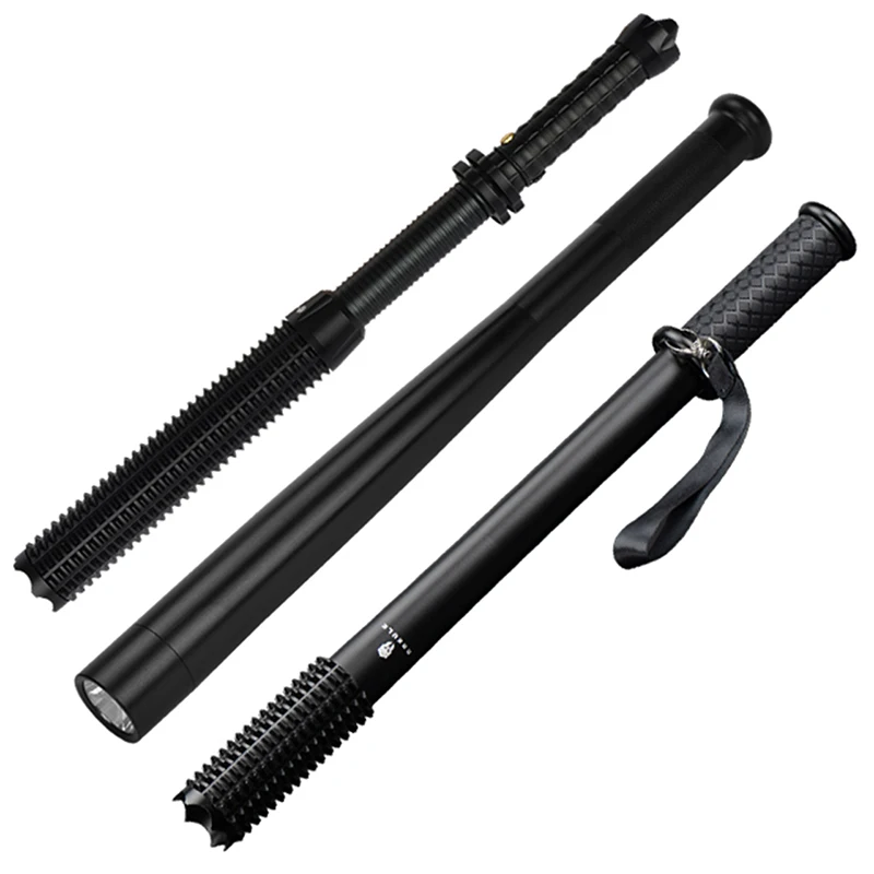 Outdoor Baseball Bat LED Flashlight Waterproof Super Bright Baton Aluminium Alloy Torch EDC Emergency Self Defense Tools