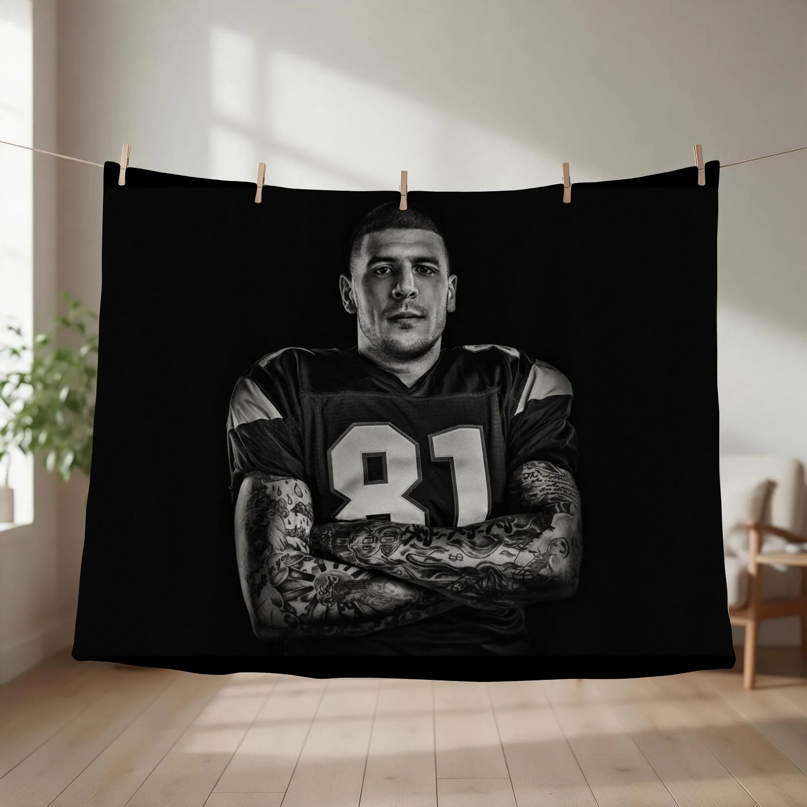 Aaron Hernandez Throw Blanket Weighted Multi-Purpose Loose Kid'S Blankets