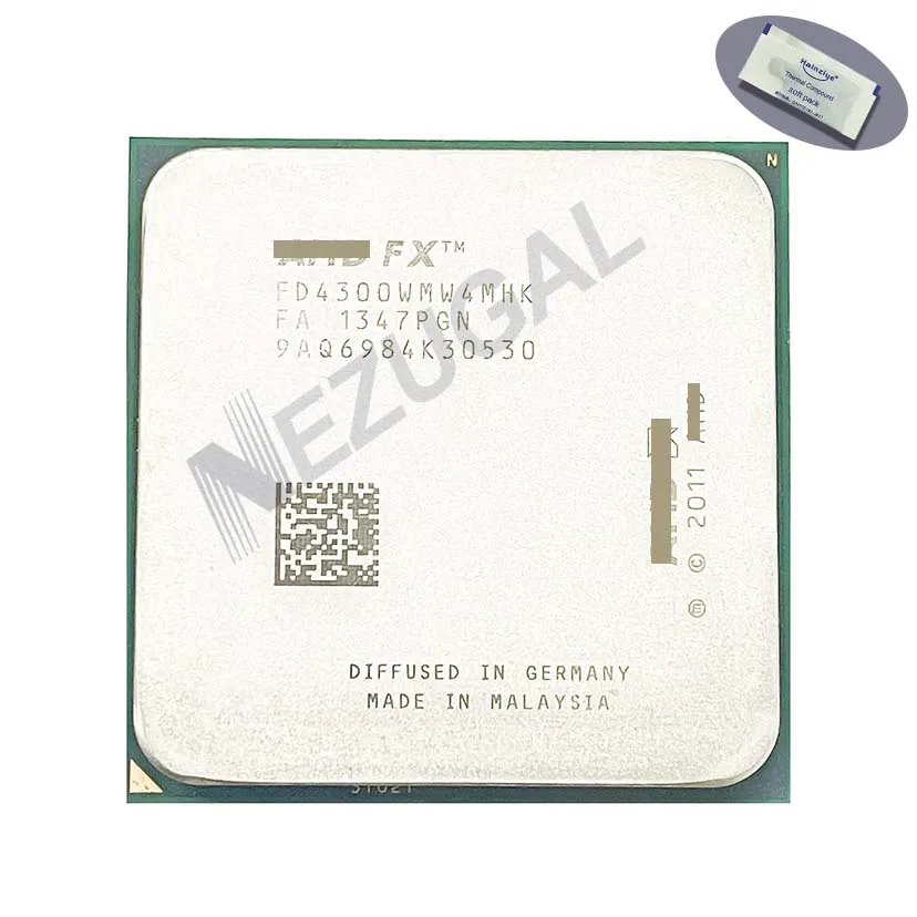 Processador do processador central do quadrilátero, FX-4300, FX 4300, FD4300WMW4MHK, FD4300WMHKBOX, 3.8 GHz, 4M, 95W, AM3