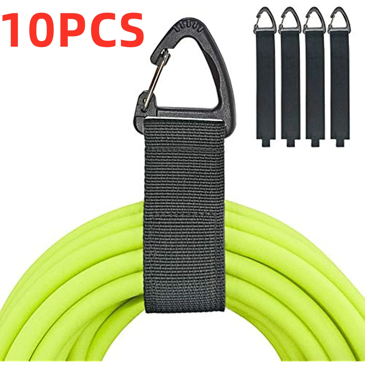 K50 10PCS Cord Organizer Holder with Triangle Buckle Wire Manager Power Cord Management Nylon Heavy Cord Storage Straps for