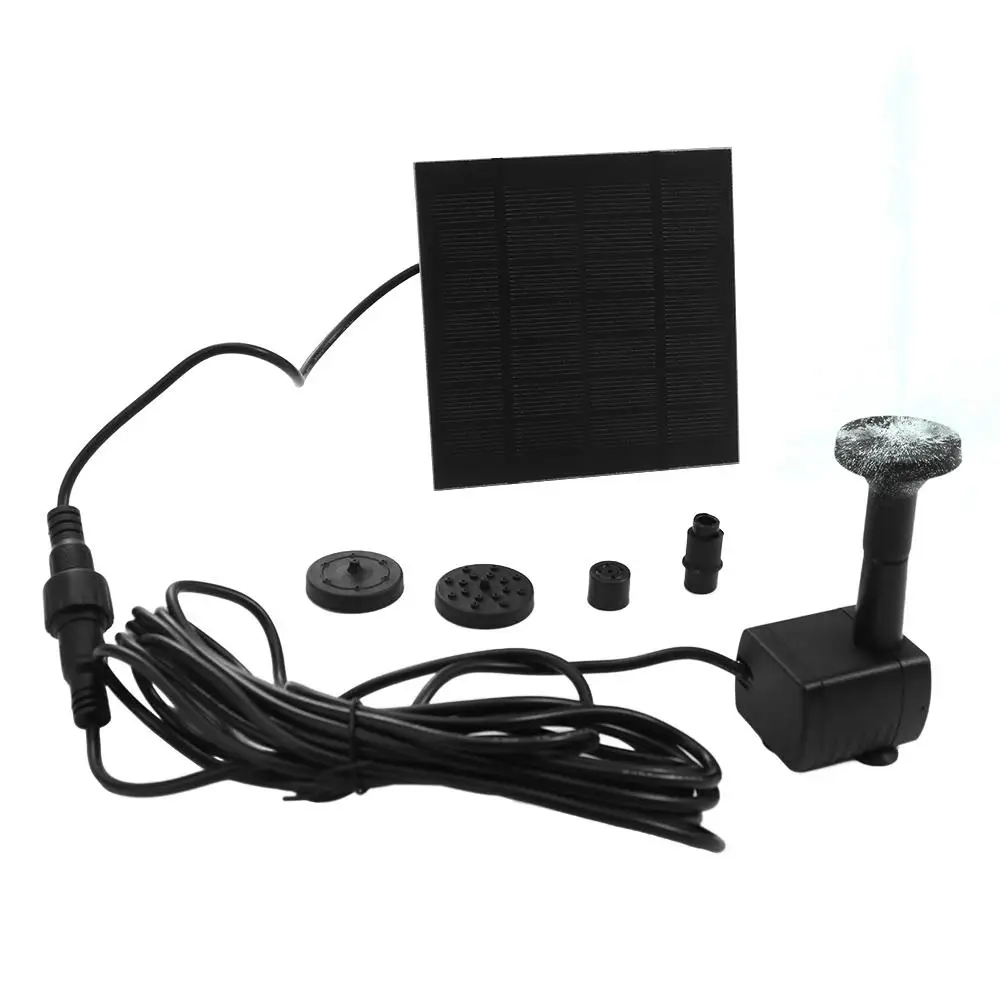 Mini Solar Panel Water Pump 4 Nozzles DIY Solar Fountain Pump 200L/H DC Brushless Solar Water Fountain Bird Bath view 4
