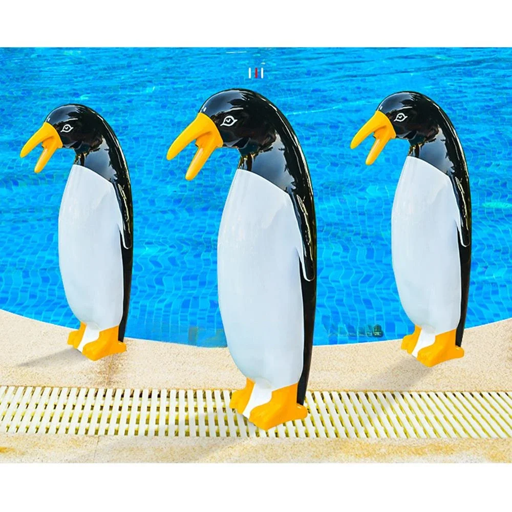 Swimming pool landscape water spray,sculpture fiberglass nozzle,cartoon penguin modeling spa massage equipment,Shower nozzle