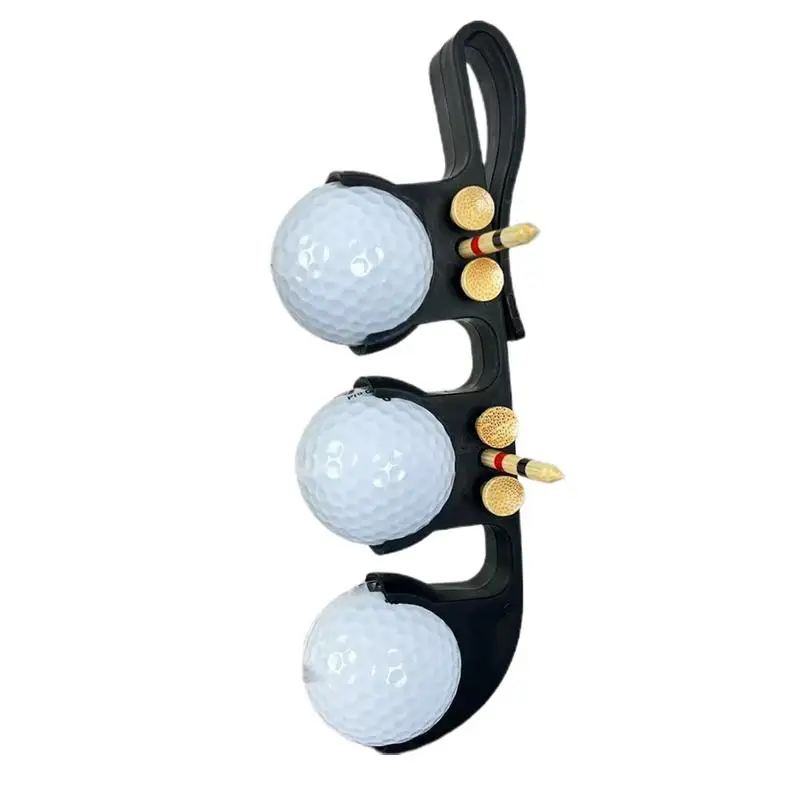 

Golf Ball Belt Holder Golf Tee Belt Clip Organizer Impact-resistant Golf Ball Organizer Belt Clip For Golf Bag Easy Access