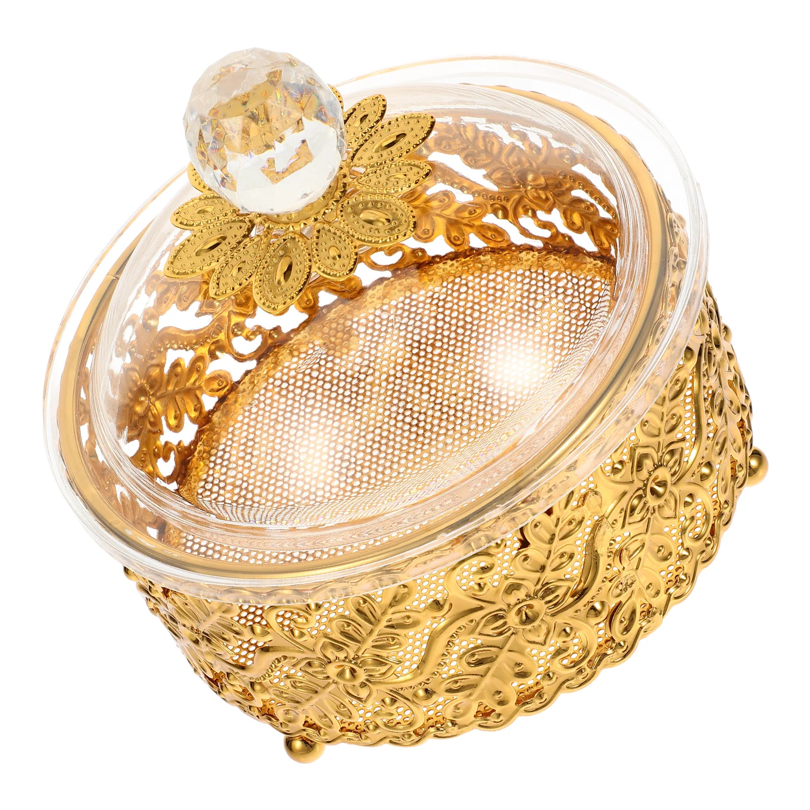 

European Style Fruit Box Storage Containers Golden Snack Candy Boxes Party Favor Decorative Tray Treats Dry Fruits Nuts Cookies