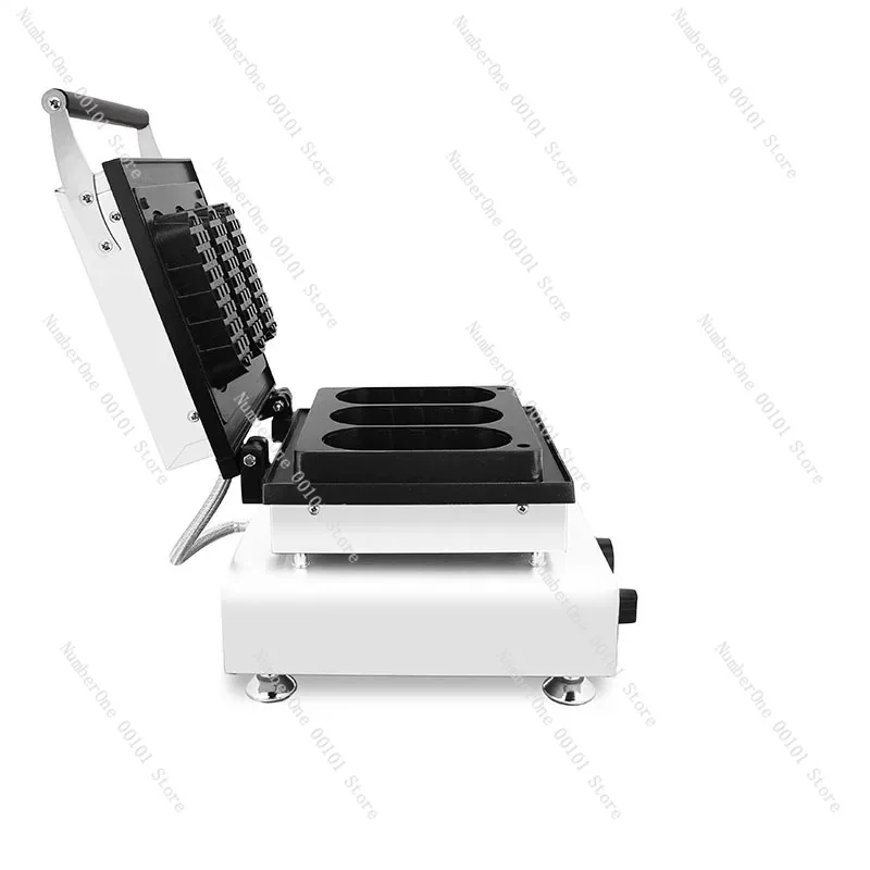 Food Tartlet Forming Machine Electric 3 Pcs Waffle Bowl Maker Mini Pizza Holder Ice Cream Cup Baking Machine