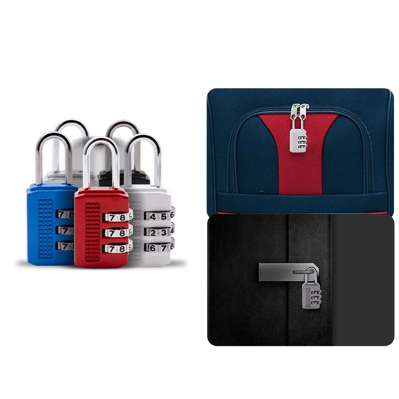 Digital Combination Lock Padlock Zipper Bag Backpack Handbag Padlock Suitcase Drawer Luggage Anti-theft Lock