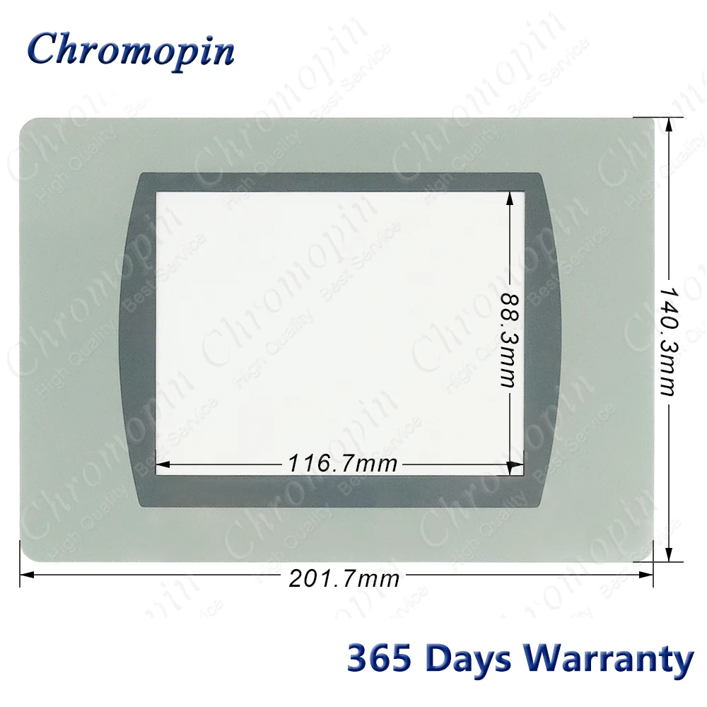 2711C-T6C 2711C T6C 2711CT6C Touch Screen Panel Glass Digitizer for AB 2711C-T6T 2711C T6T 2711CT6T with Front Overlay Film