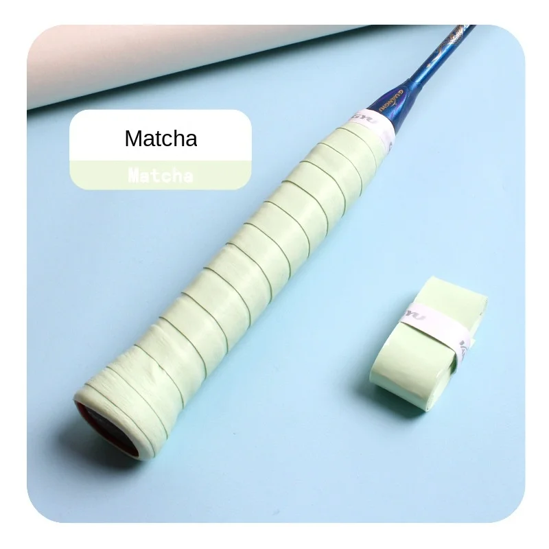 Colle à main de Badminton, filet en latex fin, raquette de badminton, poignée absorbant la sueur, cuir antidérapant collant