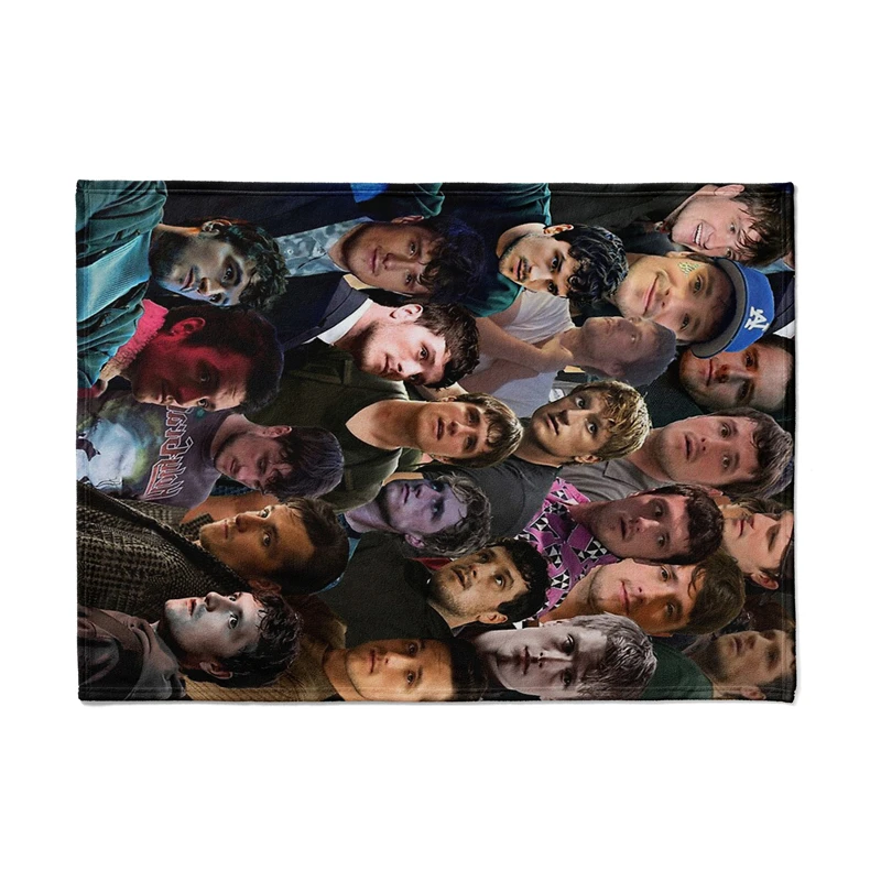 Gaslight Gatekeep Girlboss Josh Hutcherson Photo Collage Throw Blanket for Women Men Girls Boys Kids Pets Dogs Cats Couch