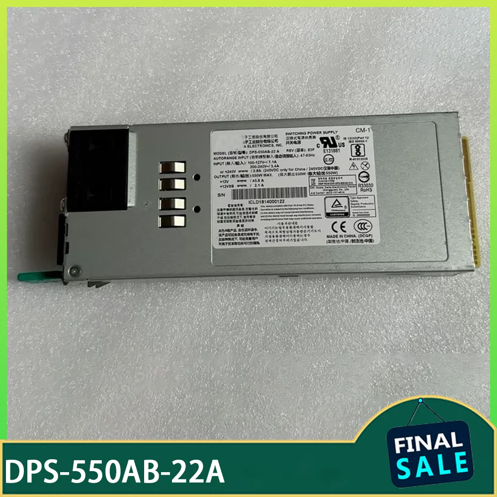

550W hot-swappable CRPS server power supply DPS-550AB-22A