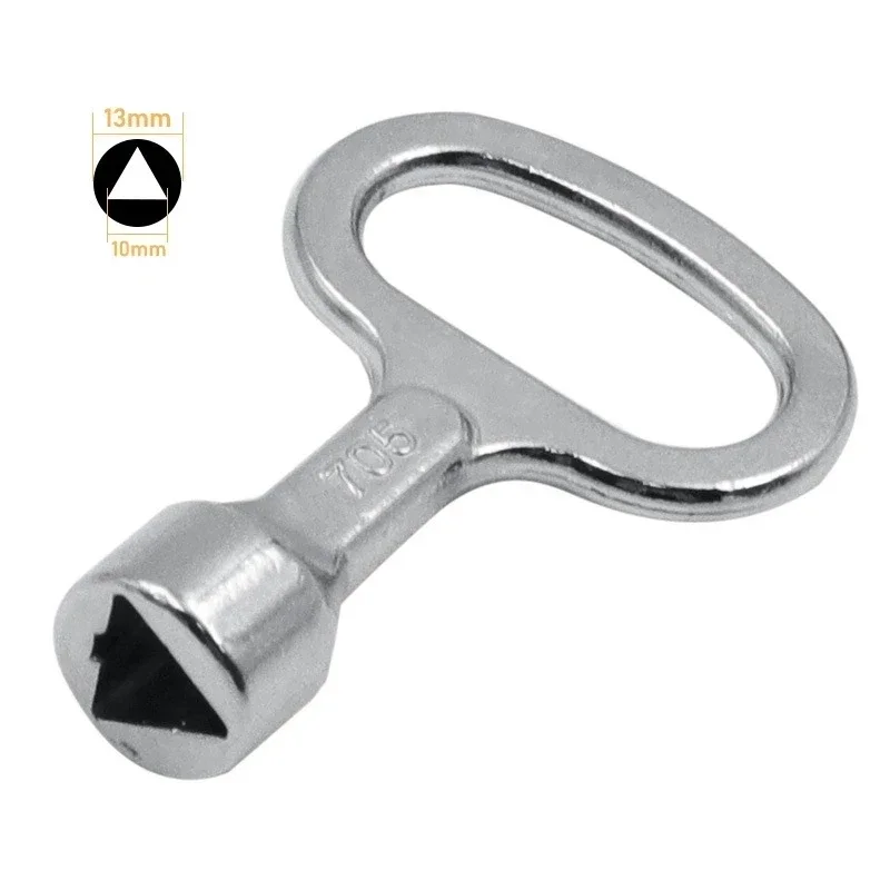 1PCS Universal Elevator Door Lock Valve key wrench Utility Key Plumber Triangle Key For Electric Cabinets Metro Trains