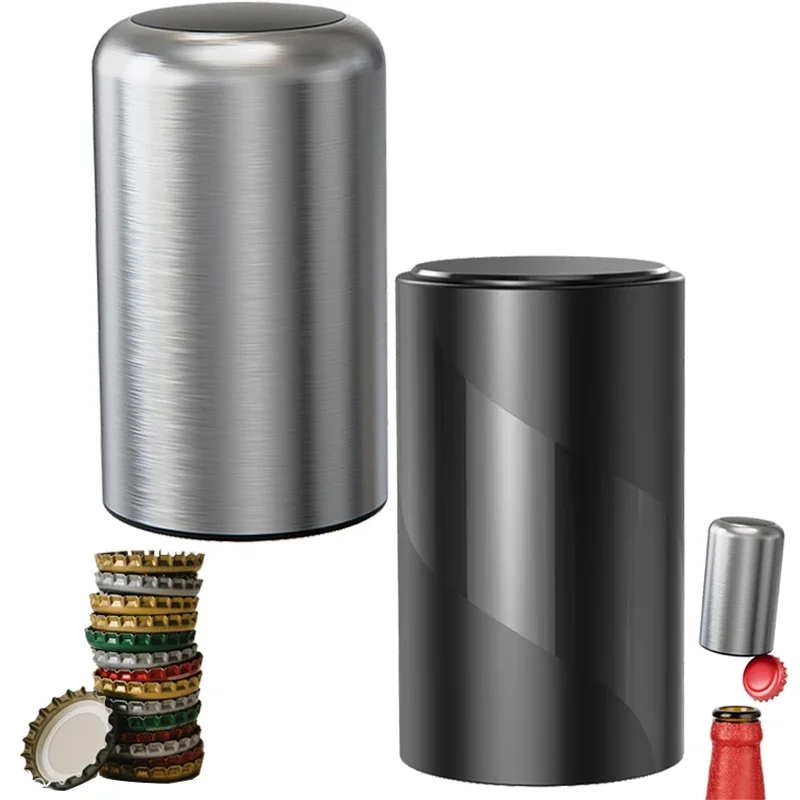 Image of Magnetischer Bierflaschenöffner, nach unten drücken, Bierflaschenöffner, Bierflaschenöffner mit Magnet, Biergeschenke für Weihnachtsfest