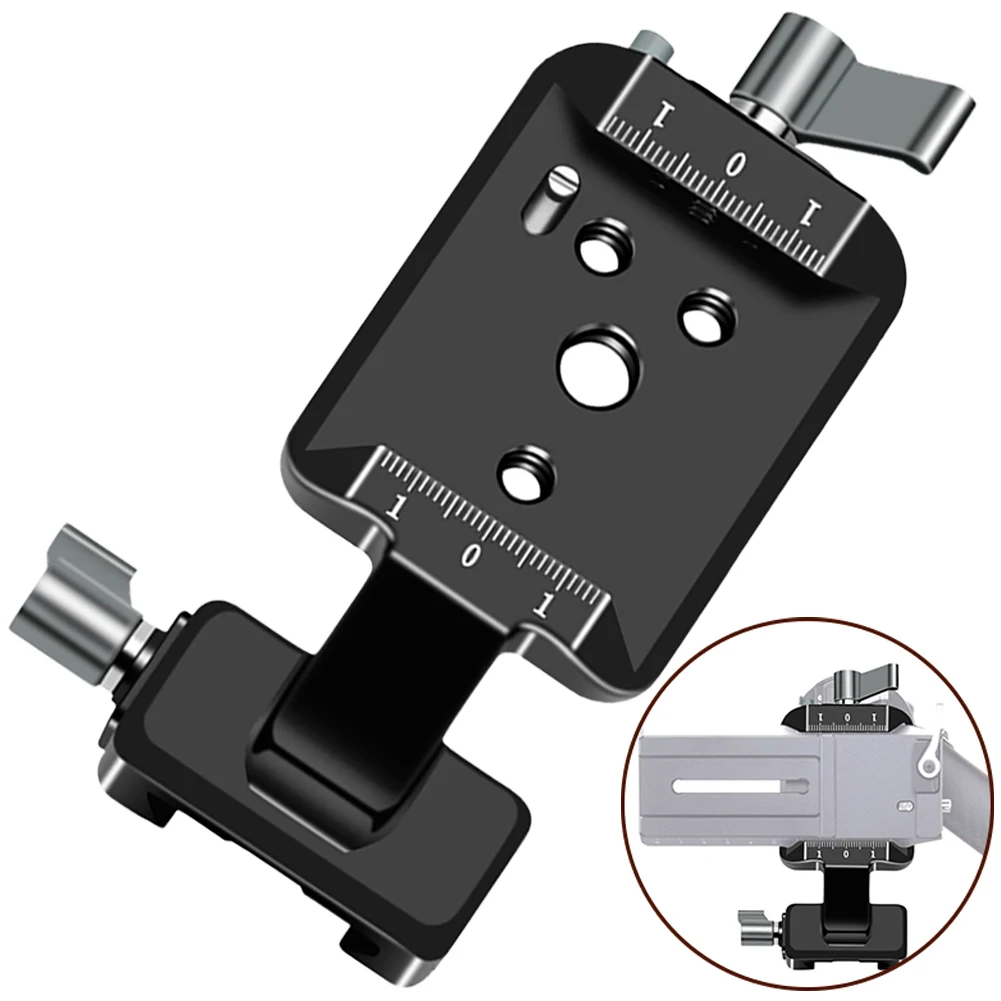 Anodized Aluminum Mounting Plate Mount A Monitor Support Ball Head Handle Security NATO Rail Vertical Components