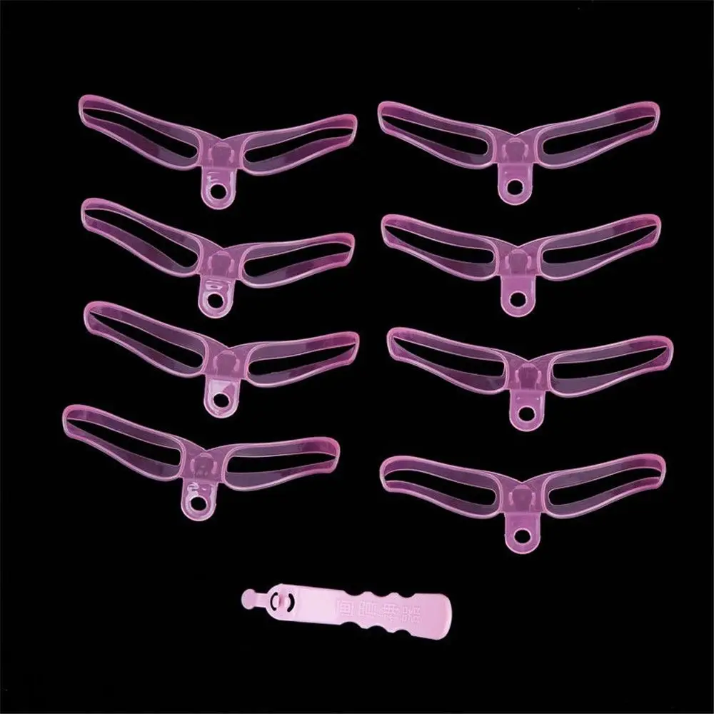 8 Pairs Fashion Beauty Reusable Brow Grooming Card Eyebrow Stencils Kit Eyebrow Definition Shaping Template