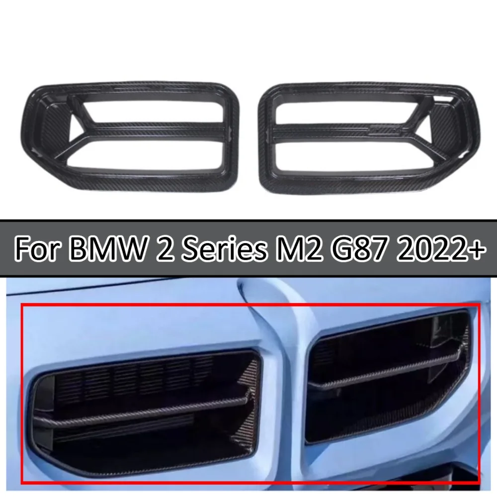 

Real Dry Carbon Fiber Front Grille Mesh Replacement For BMW 2 Series M2 G87 2022+ Car Exterior Styling Accessories Kit Set Panel