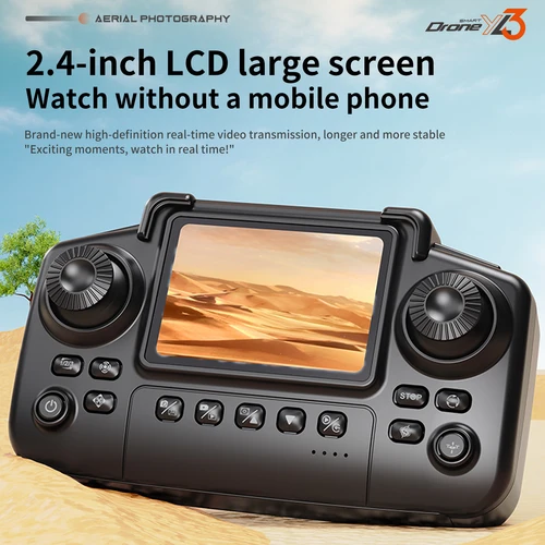 Imagen 2 del producto GISAEV 2025 Nuevo dron YL3 | Control de pantalla de 2,4'' | Cámara dual 4K | Posicionamiento del flujo óptico | Para principiantes | Regalos para niños