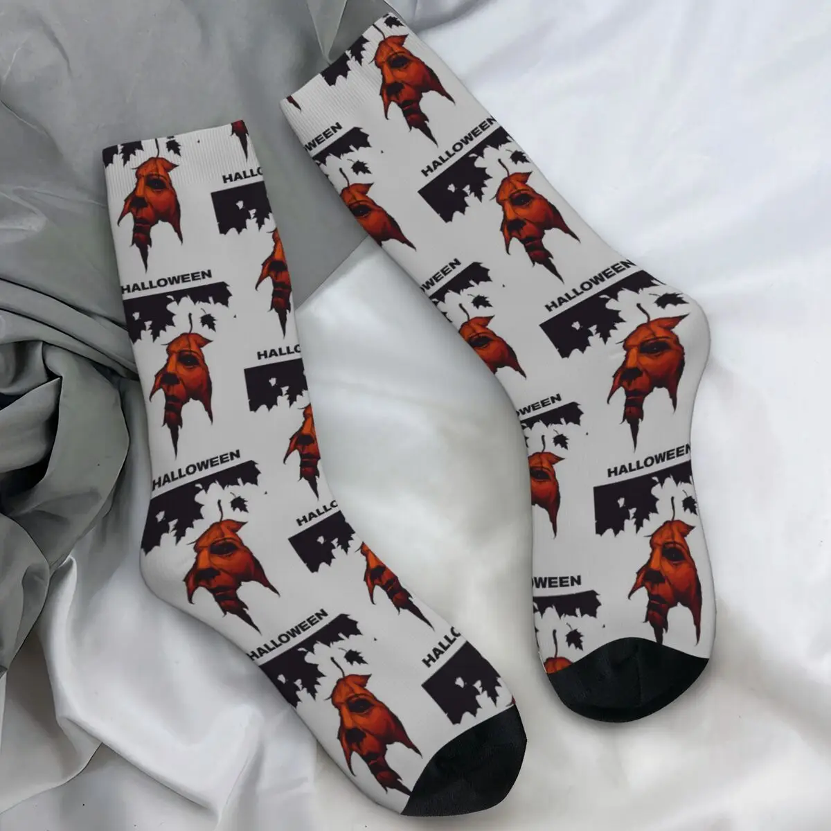 

Носки для пар, Хэллоуин, фильмы, чулки ужасов Майкла Майерса, осенние повседневные мягкие дышащие носки, уличные противоскользящие носки на заказ