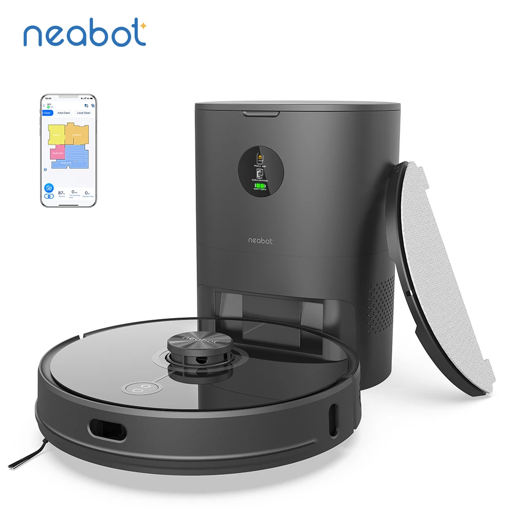 Neabot 2021 new vacuum for pet hair & sweeper vacuum &  vacuum with auto dust collection