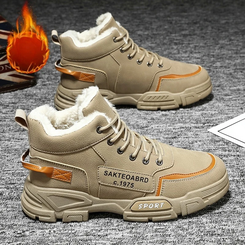 Men Snow Boots Wint… - image