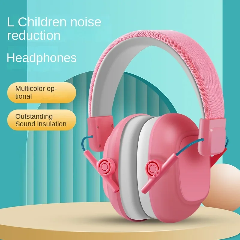 Children\'s Anti-noise Earmuffs Aircraft Decompression Learning Drum  Set Noise-cancelling  Headset  with Soundproof Headphones