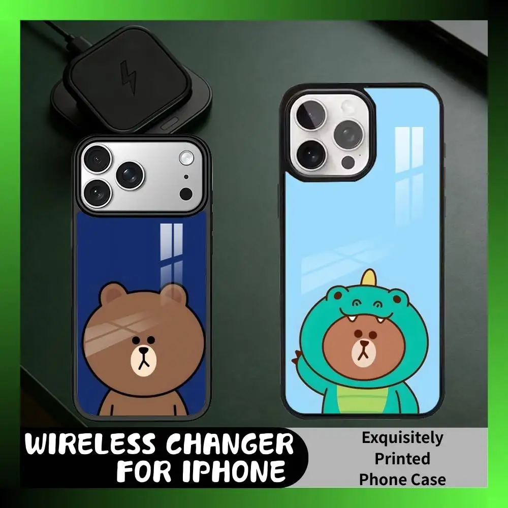 

The Bears B-BROEN Phone Case For iPhone17,16,15,14,13 Plus,Pro Max Magnetic For Magsafe Wireless Charging