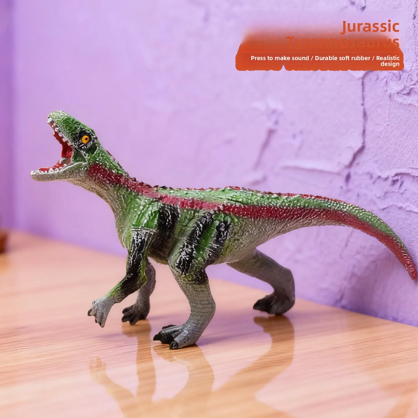 Soft Silicone Dinosaur Toy Sound Making Jurassik Triangular Dragon Realistic Animal Model Children's Educational Play Equipment