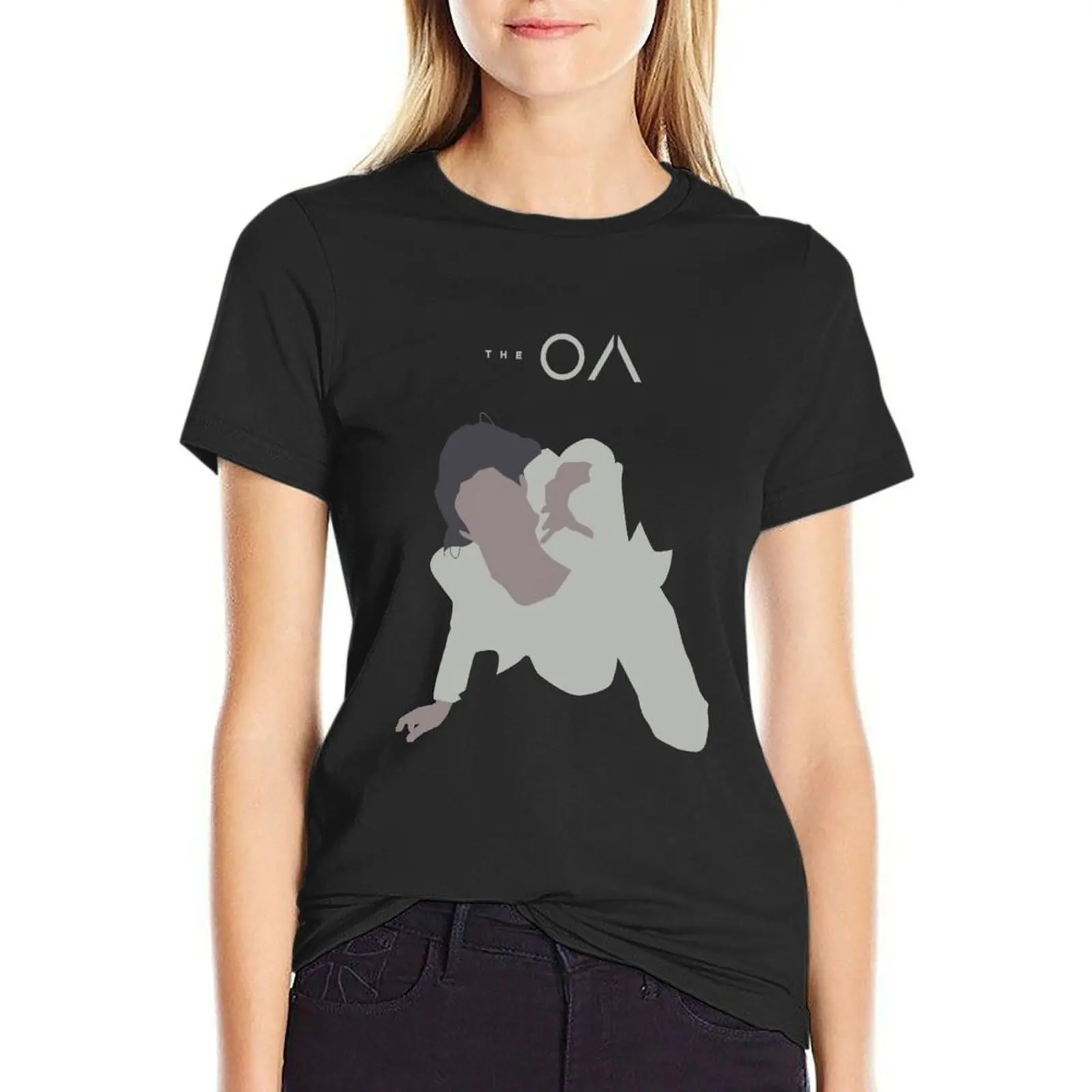 

Mens Funny The Oa - Minimalist 4 Halloween T-Shirt summer top oversized Short sleeve tee white t-shirts for Women