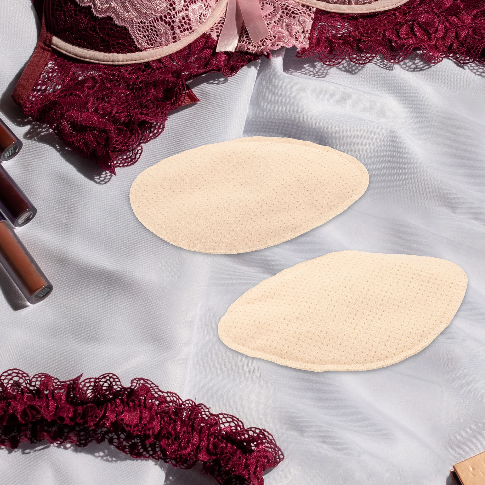 

Pneumatic Breast Pads Bra Inserts Inflatable Sponge Lightweight Ventilated Anti Slip Comfortable Reusable Washable Dry