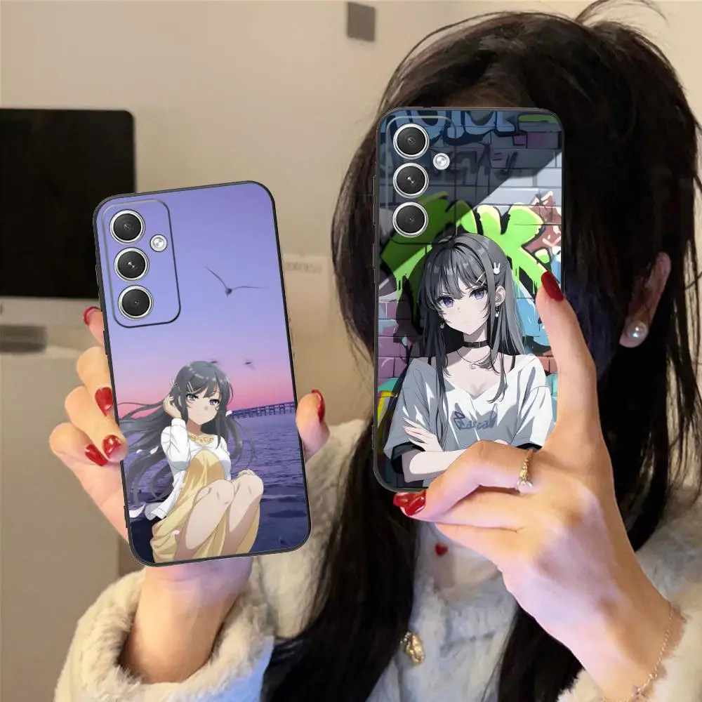 

Anime Mai Sakurajima Cell Phone Case for Samsung Galaxy S25 S24 S23 S22 S21 S20 Note20 Plus FE Ultra Colour Protective Luxury