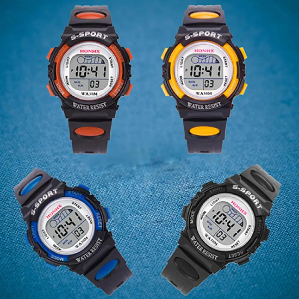 Women's Square Digital Display Wristwatch Casual Waterproof Sports Wrist Watch