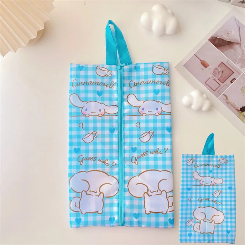 Sanrio Kawaii Pachacco Shoes Storage Bag Cinnamoroll Kuromi Figure Creative Portable Travel Organizer Bag Cartoon Birthday Gift