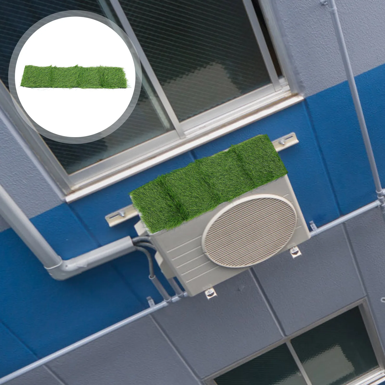 

Noise Reducing Drip Cushion For Air Conditioner Outdoor Unit Lawn Protector Cover Waterproof Ac Accessory Shade Screen