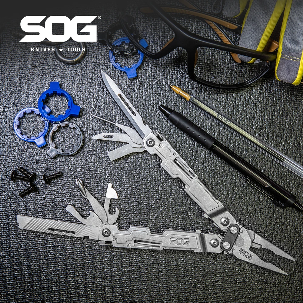 

SOG 18 in 1 PowerAccess Compact Multi-Tool Folding Pliers Knife Pocket Multifunctional Tools Outdoor Survival Camping Supplies