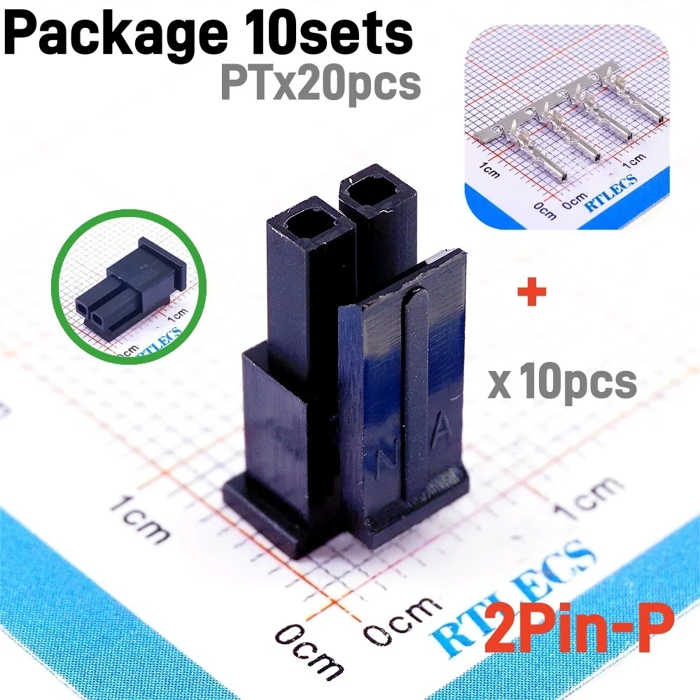 10 100 Sets Micro-Fit 3.0 MM Connector Single Row Male Housing Plug 1x2  2 Pin 3 4 5 6 7 8 9 10 Pin /Matching Female Terminal